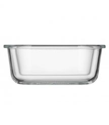 ARDESTO Контейнер для хранения пищевых продуктов Gemini 0.8л, боросиликатное стекло, пластик, квадратный, прозрачный