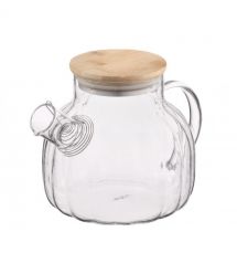 ARDESTO Заварник Iceberg 1000мл, боросиликатное стекло, бамбук, прозрачный