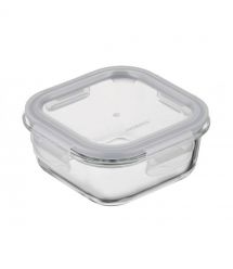 ARDESTO Контейнер для хранения пищевых продуктов Gemini 0.5л, боросиликатное стекло, пластик, квадратный, прозрачный