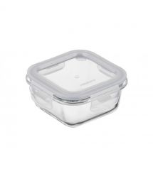 ARDESTO Контейнер для хранения пищевых продуктов Gemini 0.31л, боросиликатное стекло, пластик, квадратный, прозрачный