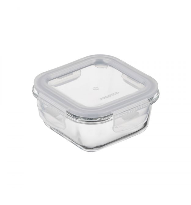 ARDESTO Контейнер для хранения пищевых продуктов Gemini 0.31л, боросиликатное стекло, пластик, квадратный, прозрачный