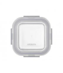 ARDESTO Контейнер для хранения пищевых продуктов Gemini 0.31л, боросиликатное стекло, пластик, квадратный, прозрачный