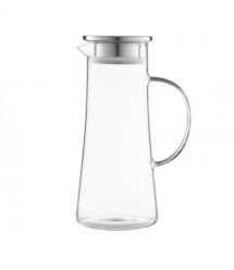 ARDESTO Кувшин с крышкой 1400мл, боросиликатное стекло, нержавеющая сталь, прозрачный