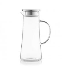 ARDESTO Кувшин с крышкой 1400мл, боросиликатное стекло, нержавеющая сталь, прозрачный