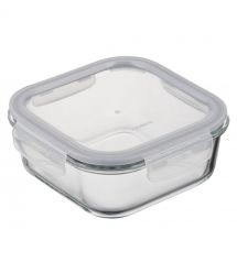 ARDESTO Контейнер для хранения пищевых продуктов Gemini 1.23л, боросиликатное стекло, пластик, квадратный, прозрачный