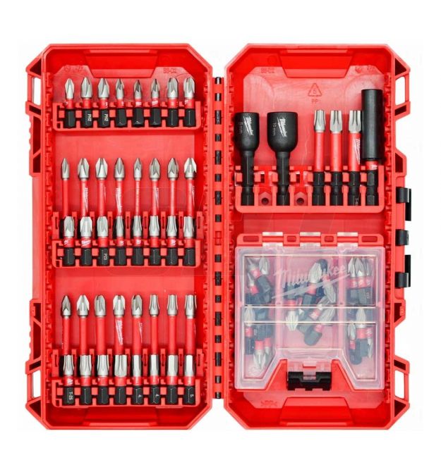 Milwaukee Біти Milwaukee Shockwave, сталь, кейс, набір 70шт