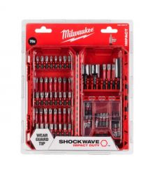 Milwaukee Біти Milwaukee Shockwave, сталь, кейс, набір 70шт