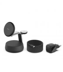 Belkin Зарядний пристрій бездротовий Belkin UltraCharge Pro 3-in-1 Magnetic Charging Dock 25Вт, Charcoal