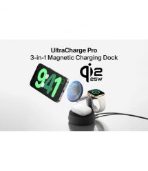 Belkin Зарядний пристрій бездротовий Belkin UltraCharge Pro 3-in-1 Magnetic Charging Dock 25Вт, Charcoal
