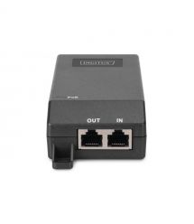 Digitus PoE-Инжектор PoE+ 802.3at, 10/100/1000 Mbps, Output max. 48V, 30W, черный