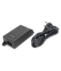 Digitus PoE-Инжектор PoE+ 802.3at, 10/100/1000 Mbps, Output max. 48V, 30W, черный
