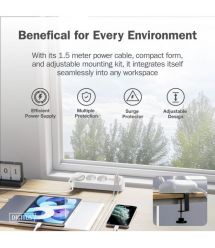 Digitus Блок розеток DIGITUS Office, 3xSchuko, 2xUSB-A, 1xUSB-C, 16A, 1.5м, вилка Schuko, білий