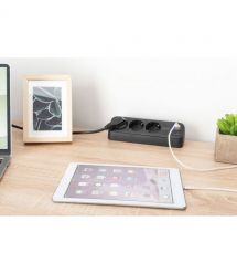 Digitus Блок розеток DIGITUS Office, 3xSchuko, 2xUSB-A, 1xUSB-C, 16A, 1.5м, вилка Schuko, чорний