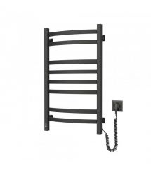 Navin Полотенцесушитель электрический Avalon, 800х480х104мм, таймер-регулятор, сталь, черный муар, правое подключение