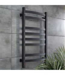 Navin Полотенцесушитель электрический Avalon, 800х480х104мм, таймер-регулятор, сталь, черный муар, правое подключение