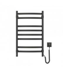 Navin Полотенцесушитель электрический Avalon, 800х480х104мм, таймер-регулятор, сталь, черный муар, правое подключение
