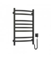 Navin Полотенцесушитель электрический Avalon, 800х480х104мм, таймер-регулятор, сталь, черный муар, правое подключение