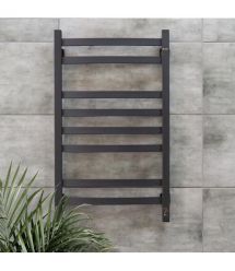 Navin Полотенцесушитель электрический Avalon, 800х480х104мм, таймер-регулятор, сталь, черный муар, левое подключение