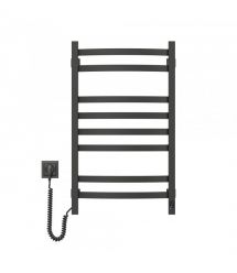 Navin Полотенцесушитель электрический Avalon, 800х480х104мм, таймер-регулятор, сталь, черный муар, левое подключение