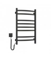 Navin Полотенцесушитель электрический Avalon, 800х480х104мм, таймер-регулятор, сталь, черный муар, левое подключение