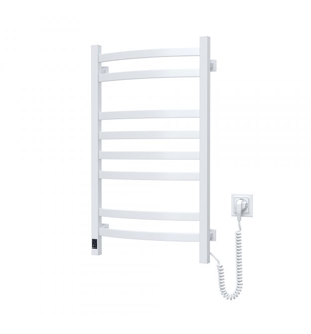 Navin Полотенцесушитель электрический Avalon, 800х480х104мм, таймер-регулятор, сталь, белый, правое подключение