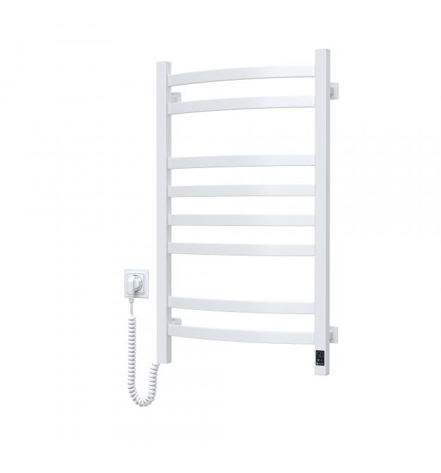 Navin Полотенцесушитель электрический Avalon, 800х480х104мм, таймер-регулятор, сталь, белый, левое подключение