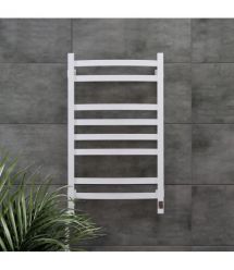 Navin Полотенцесушитель электрический Avalon, 800х480х104мм, таймер-регулятор, сталь, белый, левое подключение