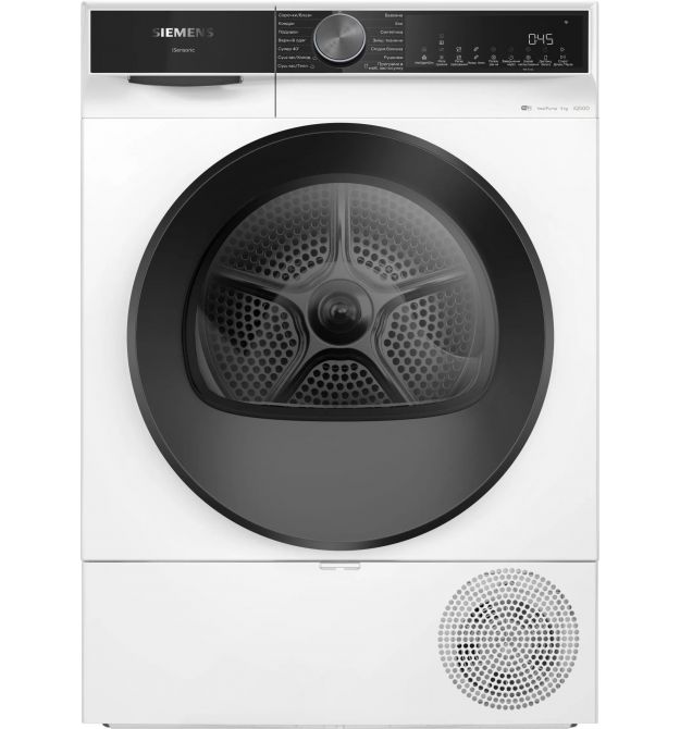 Siemens Siemens Dryer heat pump, 9kg, D, 61cm, display, white