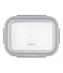 ARDESTO Контейнер для хранения пищевых продуктов Gemini 0.66л, боросиликатное стекло, пластик, прямоугольный, прозрачный