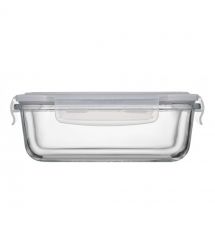 ARDESTO Контейнер для хранения пищевых продуктов Gemini 0.66л, боросиликатное стекло, пластик, прямоугольный, прозрачный