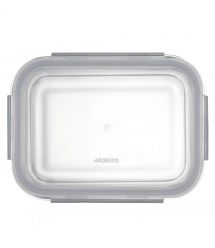 ARDESTO Контейнер для хранения пищевых продуктов Gemini 1.06л, боросиликатное стекло, пластик, прямоугольный, прозрачный