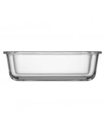 ARDESTO Контейнер для хранения пищевых продуктов Gemini 1.06л, боросиликатное стекло, пластик, прямоугольный, прозрачный