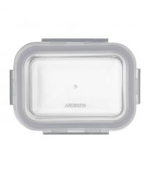 ARDESTO Контейнер для хранения пищевых продуктов Gemini 0.38л, боросиликатное стекло, пластик, прямоугольный, прозрачный