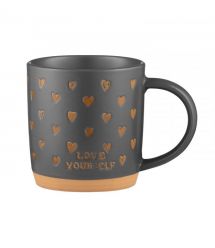 ARDESTO Чашка Alda, 365мл, керамика, серый