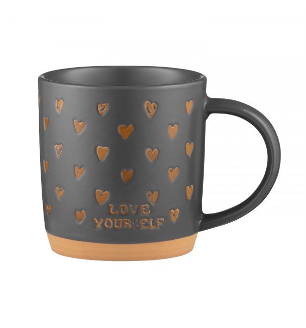 ARDESTO Чашка Alda, 365мл, керамика, серый