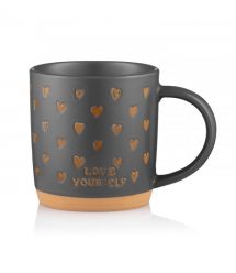 ARDESTO Чашка Alda, 365мл, керамика, серый