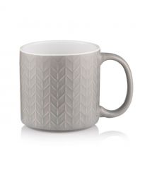 ARDESTO Чашка Francesca, 360 ml, керамика, светло-серый