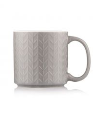 ARDESTO Чашка Francesca, 360 ml, керамика, светло-серый