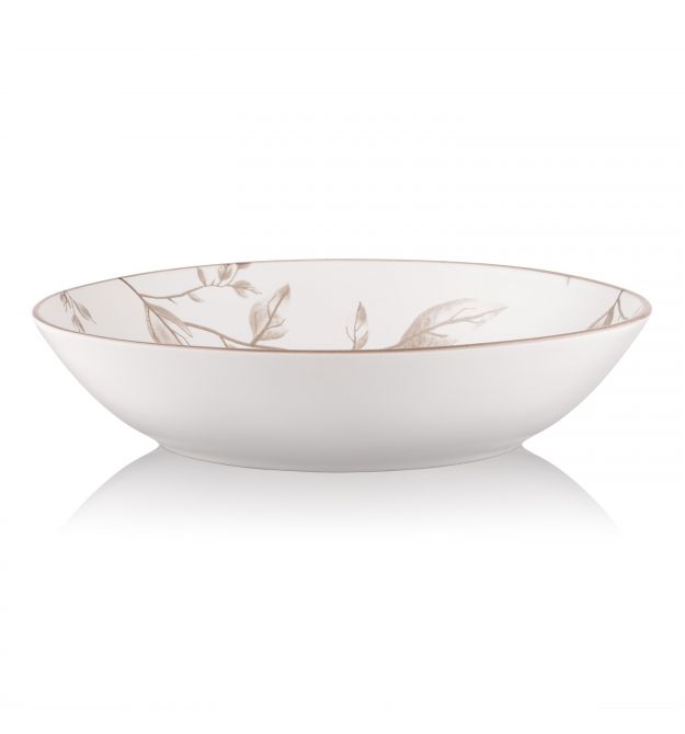 ARDESTO Тарелка суповая Asti, 790мл, 20.2см, керамика, бело-бежевый