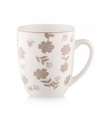 ARDESTO Набор чашек Ravenna, 4шт., 360мл, фарфор, бело-бежевый