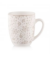 ARDESTO Набор чашек Ravenna, 4шт., 360мл, фарфор, бело-бежевый