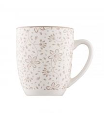 ARDESTO Набор чашек Ravenna, 4шт., 360мл, фарфор, бело-бежевый