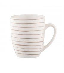 ARDESTO Набор чашек Ravenna, 4шт., 360мл, фарфор, бело-бежевый