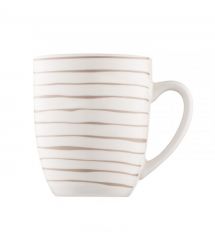 ARDESTO Набор чашек Ravenna, 4шт., 360мл, фарфор, бело-бежевый