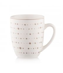 ARDESTO Набор чашек Ravenna, 4шт., 360мл, фарфор, бело-бежевый