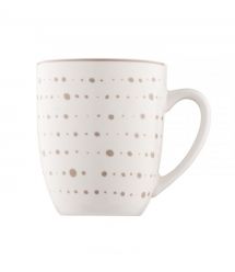 ARDESTO Набор чашек Ravenna, 4шт., 360мл, фарфор, бело-бежевый