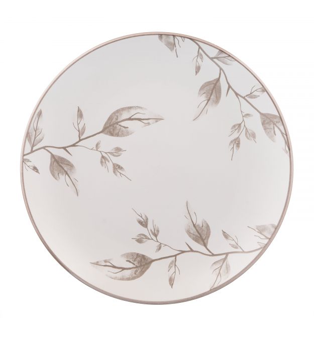 ARDESTO Тарелка десертная Asti, 19.4см, керамика, бело-бежевый