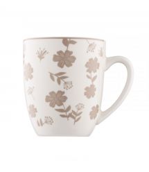 ARDESTO Чашка Ravenna, 360мл, фарфор, бело-бежевый