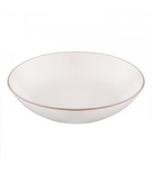 ARDESTO Тарелка суповая Asti, 790мл, 20.2см, керамика, белый