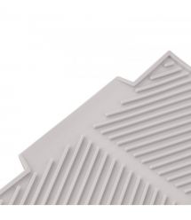 ARDESTO Сушилка для посуды с подставкой Minimalism 39х25х8см, силикон, металл, серый